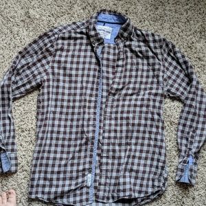 Oversized Men's Plaid Button Down Shirt